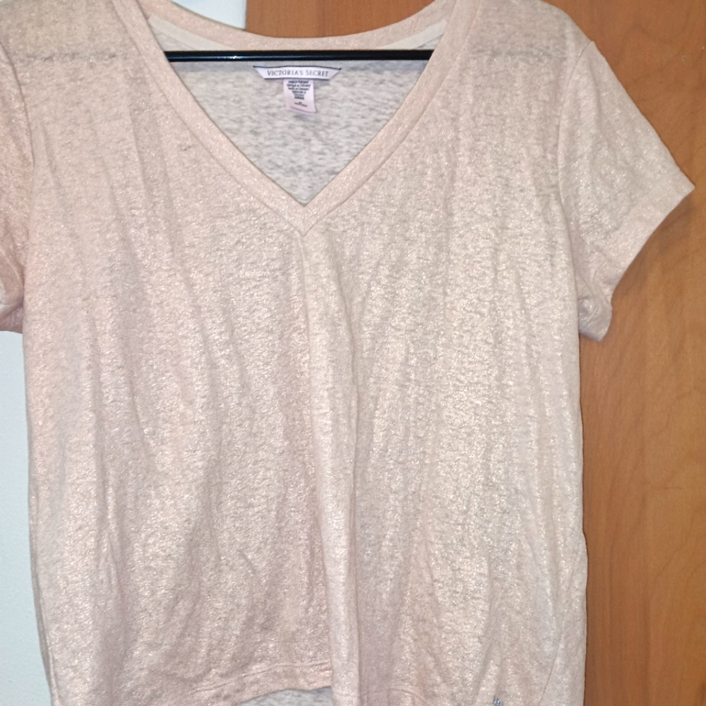 Victoria's Secret size medium shimmer rose gold top